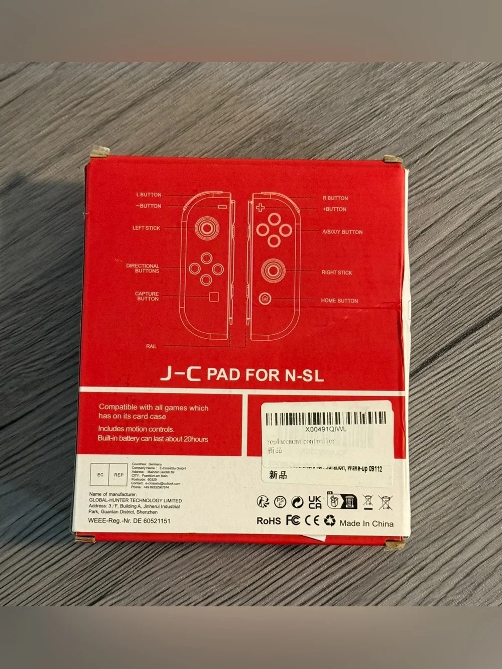 Wireless J-C PAD (L)/(R) Controller for Nintendo Switch, Pikachu Black and Gold